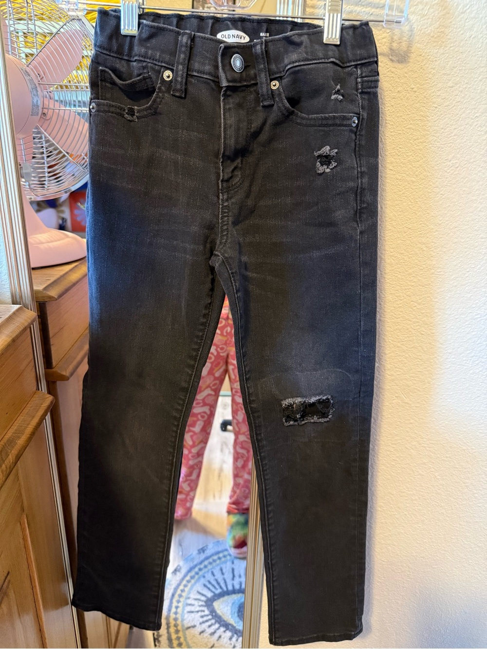 Old Navy Black Distressed Kids Skinny Jeans